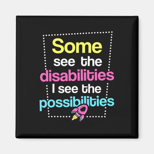 Bewustzijn van handicaps magneet (Voorkant)