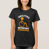 Bewustzijn van handicaps Ouweight Disability T-shirt (Voorkant)