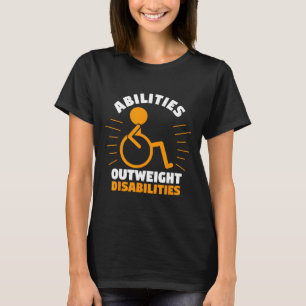 Bewustzijn van handicaps Ouweight Disability T-shirt