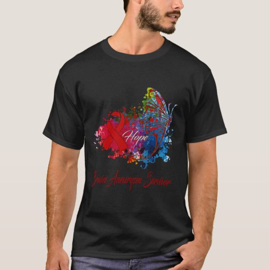 Bewustzijn van hersenaneurysma's t-shirt (Voorkant)