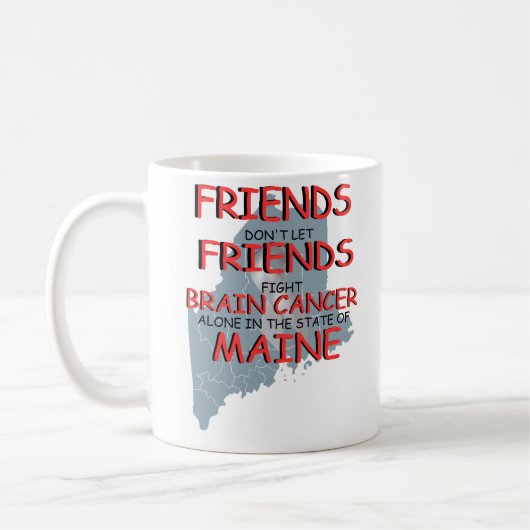 Bewustzijn van hersenkanker in Maine Koffiemok (Links)