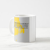 Bewustzijn van hersenkanker in Rhode Island Koffiemok (Voorkant links)