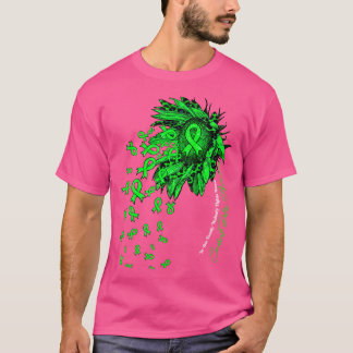 Bewustzijn van hersenverlamming Zonnebloem niemand T-shirt