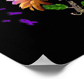 Bewustzijn van het Butterfly Sunflower Turner-synd Poster (Hoek)