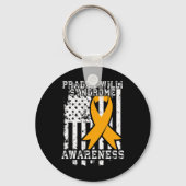 Bewustzijn van het Prader Willi-syndroom - Amerika Sleutelhanger (Voorkant)