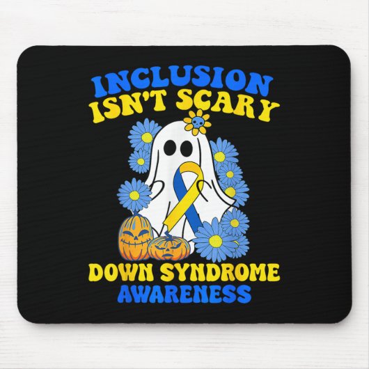 Bewustzijn van het Scary Halloween Ghost Down Synd Muismat (Voorkant)