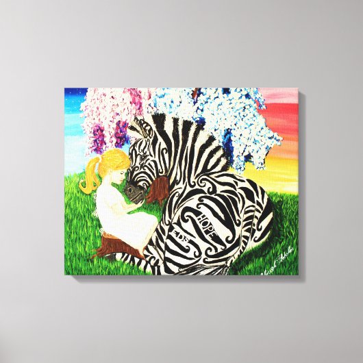 Bewustzijn van het syndroom van Ehlers Danlos Canvas Afdruk (Voorkant)