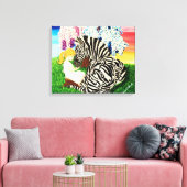 Bewustzijn van het syndroom van Ehlers Danlos Canvas Afdruk (Insitu (Woonkamer))