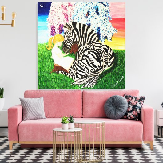 Bewustzijn van het syndroom van Ehlers Danlos Canvas Afdruk (Insitu (Woonkamer))