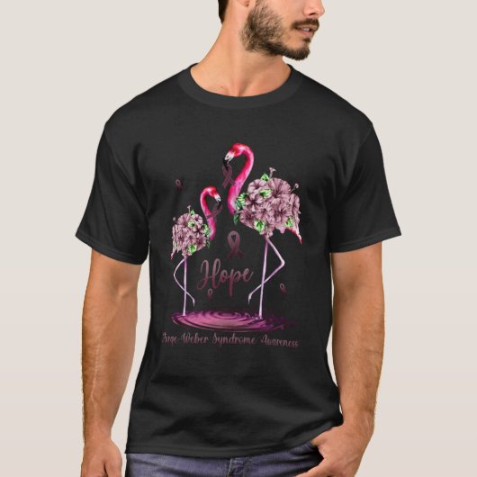 Bewustzijn van het syndroom van Flamingo Sturge We T-shirt (Voorkant)
