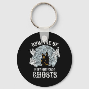  bewustzijn van Hitchhiking Ghosts Fun Halloween Sleutelhanger