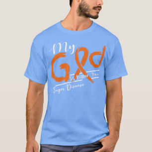 Bewustzijn van hongerziekte Mijn God is hierin ste T-shirt