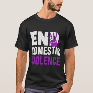 Bewustzijn van huiselijk geweld beëindigen t-shirt