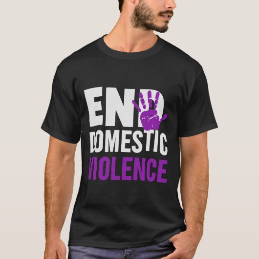 Bewustzijn van huiselijk geweld beëindigen t-shirt (Voorkant)