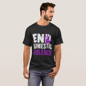 Bewustzijn van huiselijk geweld beëindigen t-shirt (Voorkant volledig)