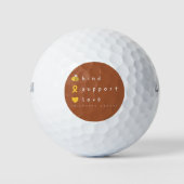 bewustzijn van kanker bij kinderen Golf Balls Golfballen (Voorkant)