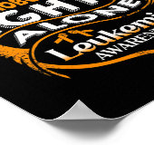 Bewustzijn van leukemie poster (Hoek)