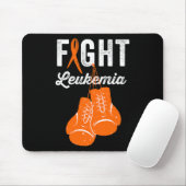 Bewustzijn van leukemiebestrijders tegen leukemie muismat (Met muis)