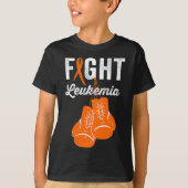Bewustzijn van leukemiebestrijders tegen leukemie t-shirt (Voorkant)
