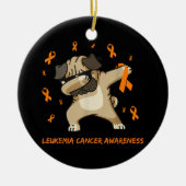 bewustzijn van leukemiekanker keramisch sierlijk keramisch ornament (Voorkant)