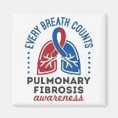 Bewustzijn van longfibrose Elke borstkas Magneet (Voorkant)