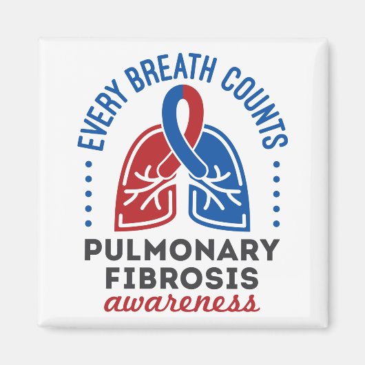 Bewustzijn van longfibrose Elke borstkas Magneet (Voorkant)