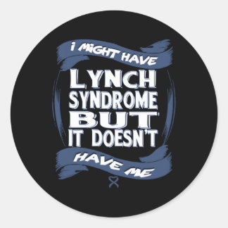 Bewustzijn van Lynchsyndroom Ronde Sticker