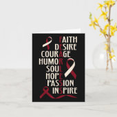 Bewustzijn van mondhalskanker onbevreesd kaart (Gele Bloem)