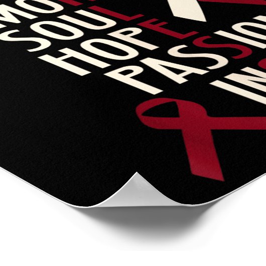 Bewustzijn van mondhalskanker onbevreesd poster (Hoek)