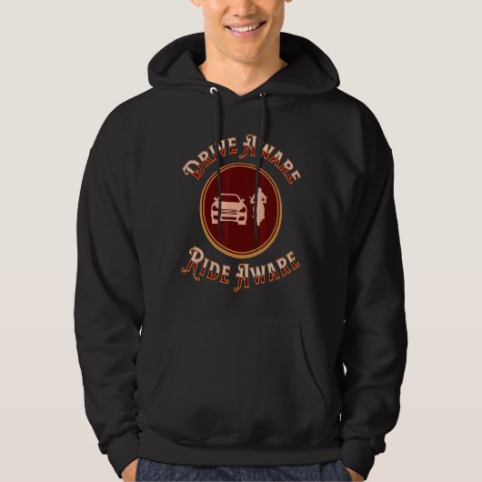 Bewustzijn van motorfietsveiligheid hoodie (Voorkant)