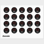 Bewustzijn van multipel hersenaneurysma ronde sticker (Vel)