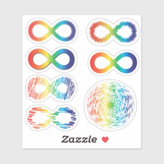 Bewustzijn van neurodiversiteit | Autisme-acceptat Sticker (Vel)