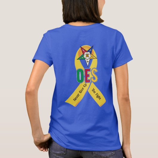 Bewustzijn van OES-kinderkanker T-shirt (Achterkant)