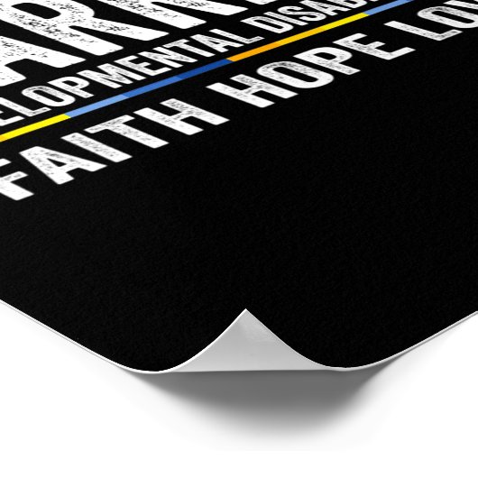 Bewustzijn van ontwikkelingsstoornissen Warrior 1 Poster (Hoek)