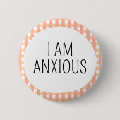 Bewustzijn van onzichtbare beperkingen ronde button 5,7 cm (Voorkant)