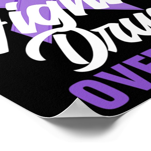 Bewustzijn van opioïden Bestrijding van overdoseri Poster (Hoek)