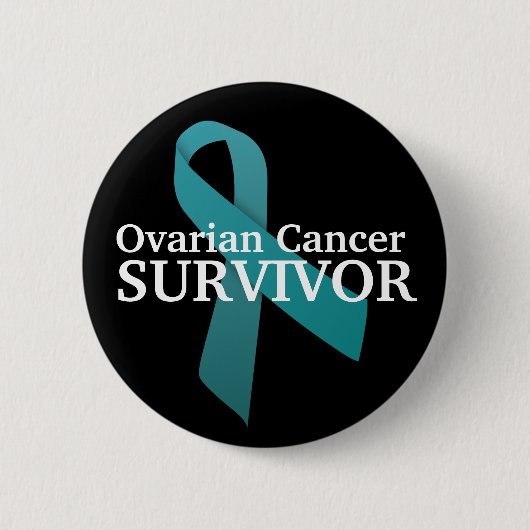 Bewustzijn van ovariumkanker bij overleving ronde button 5,7 cm (Voorkant)