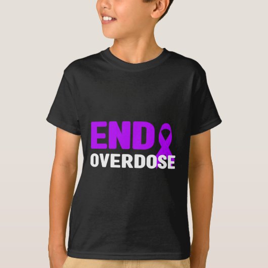 Bewustzijn van overdosering beëindigen - verslavin t-shirt (Voorkant)