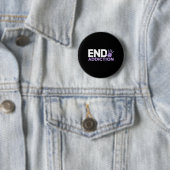 Bewustzijn van overdosering Eindverslaving Stoptek Ronde Button 5,7 Cm (In situ)