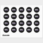 Bewustzijn van overdosering Eindverslaving Stoptek Ronde Sticker (Vel)