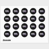 Bewustzijn van overdosering Eindverslaving Stoptek Ronde Sticker (Vel)