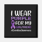 Bewustzijn van overdosering Ik Draag Paarse voor m Magneet (Voorkant)