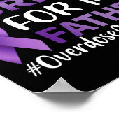 Bewustzijn van overdosering Ik Draag Paarse voor m Poster (Hoek)