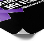 Bewustzijn van overdosering Ik Draag Paarse voor m Poster (Hoek)