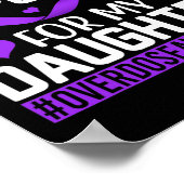 Bewustzijn van overdosering Ik Draag Paarse voor m Poster (Hoek)