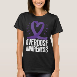 Bewustzijn van overdosering in Paarse lint voor dr T-shirt