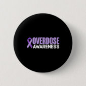 Bewustzijn van overdosering Maand 2022 Overdosis D Ronde Button 5,7 Cm (Voorkant)