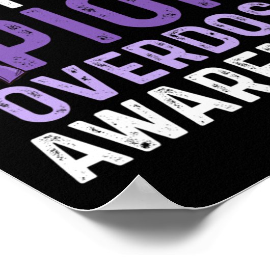 Bewustzijn van overdosering met opioïden Overleven Poster (Hoek)