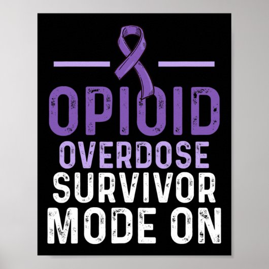 Bewustzijn van overdosering met opioïden Overleven Poster (Voorkant)
