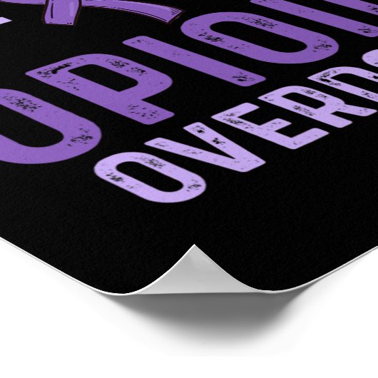 Bewustzijn van overdosering met opioïden Overleven Poster (Hoek)